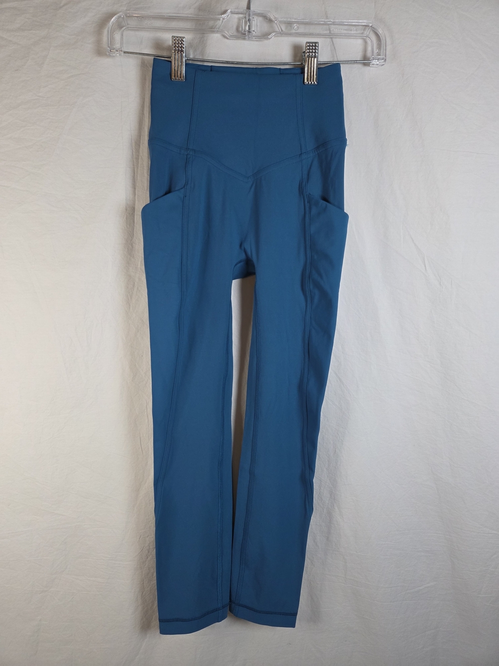 Lululemon W6BSAS All the Right Places High-Rise Crop 23” Petrol Blue Size 0 NWOT